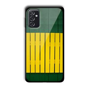 Yellow Fence Customized Printed Glass Back Cover for Samsung Galaxy M52