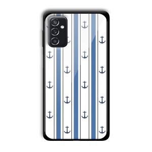 Sailor Anchors Customized Printed Glass Back Cover for Samsung Galaxy M52