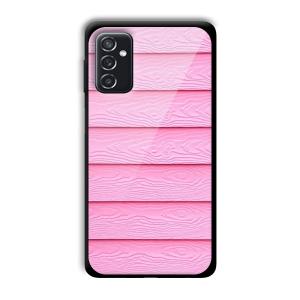 Pink Waves Customized Printed Glass Back Cover for Samsung Galaxy M52