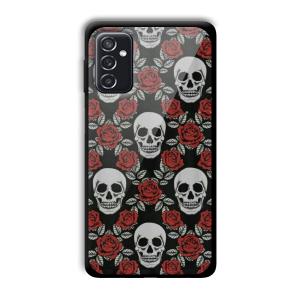 Red Skull Customized Printed Glass Back Cover for Samsung Galaxy M52