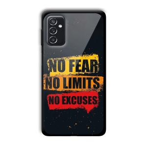 No Fear Customized Printed Glass Back Cover for Samsung Galaxy M52