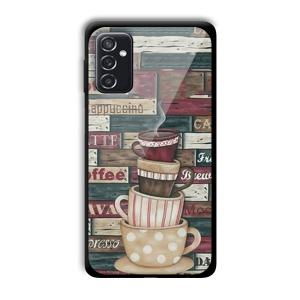 Coffee Design Customized Printed Glass Back Cover for Samsung Galaxy M52