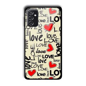 Love Customized Printed Glass Back Cover for Samsung Galaxy M52