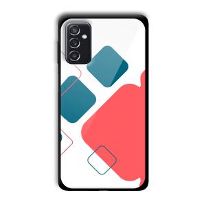 Abstract Squares Customized Printed Glass Back Cover for Samsung Galaxy M52