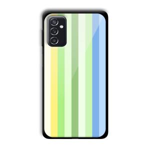 Green and Blue Customized Printed Glass Back Cover for Samsung Galaxy M52