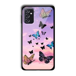 Butterflies Customized Printed Glass Back Cover for Samsung Galaxy M52