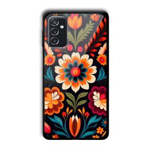 Flowers Customized Printed Glass Back Cover for Samsung Galaxy M52