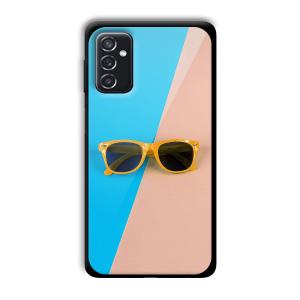 Cool Sunglasses Customized Printed Glass Back Cover for Samsung Galaxy M52