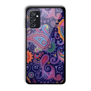 Purple Art Customized Printed Glass Back Cover for Samsung Galaxy M52