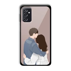 Cute Couple Customized Printed Glass Back Cover for Samsung Galaxy M52