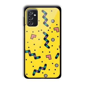 Yellow Game Customized Printed Glass Back Cover for Samsung Galaxy M52