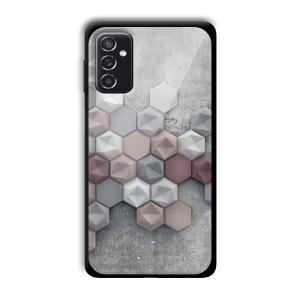 Blocks of Grey Customized Printed Glass Back Cover for Samsung Galaxy M52