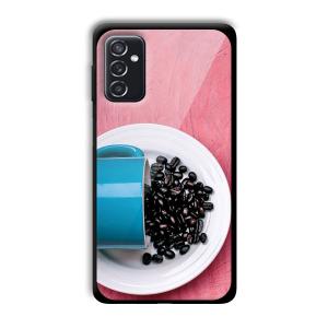 Coffee Beans Customized Printed Glass Back Cover for Samsung Galaxy M52