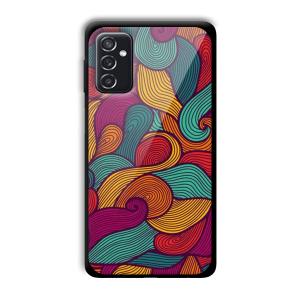 Curved Colors Customized Printed Glass Back Cover for Samsung Galaxy M52