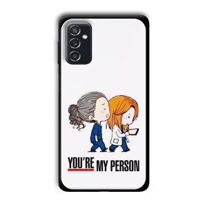 You are my person Customized Printed Glass Back Cover for Samsung Galaxy M52