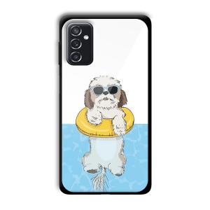 Cool Dog Customized Printed Glass Back Cover for Samsung Galaxy M52