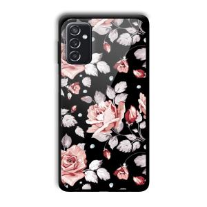 Flowery Design Customized Printed Glass Back Cover for Samsung Galaxy M52