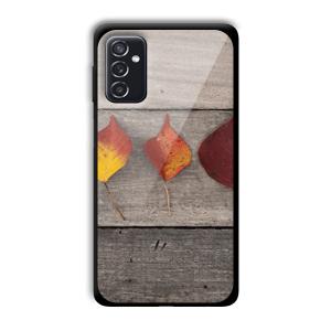 Rusty Leaves Customized Printed Glass Back Cover for Samsung Galaxy M52