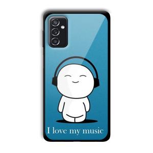 I Love my Music Customized Printed Glass Back Cover for Samsung Galaxy M52