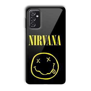 Nirvana Emoji Customized Printed Glass Back Cover for Samsung Galaxy M52