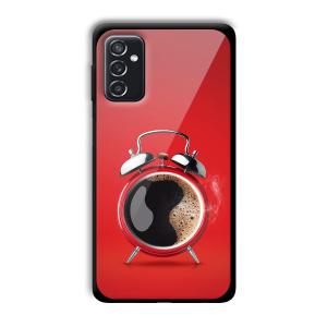 Morning Coffee Customized Printed Glass Back Cover for Samsung Galaxy M52