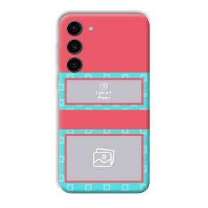 Blue Pink Customized Printed Back Cover for Samsung Galaxy S23