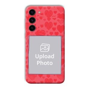 Red Hearts Customized Printed Back Cover for Samsung Galaxy S23