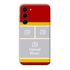 Red Yellow Collage Customized Printed Back Cover for Samsung Galaxy S23