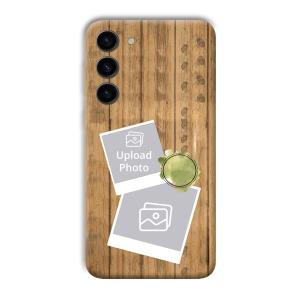 Wooden Photo Collage Customized Printed Back Cover for Samsung Galaxy S23