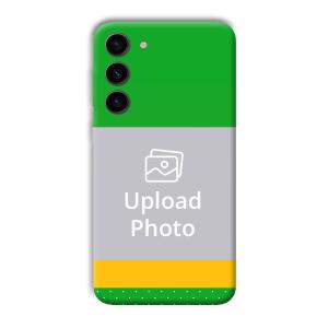 Green Yellow Customized Printed Back Cover for Samsung Galaxy S23