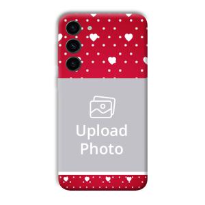White Hearts Customized Printed Back Cover for Samsung Galaxy S23