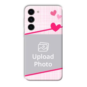 Pink Check Customized Printed Back Cover for Samsung Galaxy S23