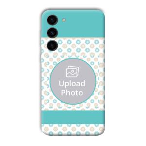 Blue Flowers Customized Printed Back Cover for Samsung Galaxy S23