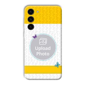 Butterflies & Yellow Customized Printed Back Cover for Samsung Galaxy S23