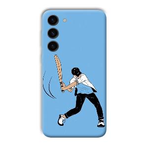 Cricketer Phone Customized Printed Back Cover for Samsung Galaxy S23
