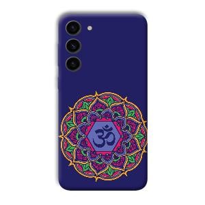 Blue Om Design Phone Customized Printed Back Cover for Samsung Galaxy S23