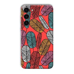 Lines and Leaves Phone Customized Printed Back Cover for Samsung Galaxy S23