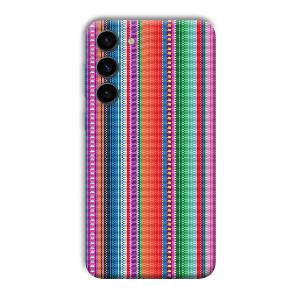 Fabric Pattern Phone Customized Printed Back Cover for Samsung Galaxy S23