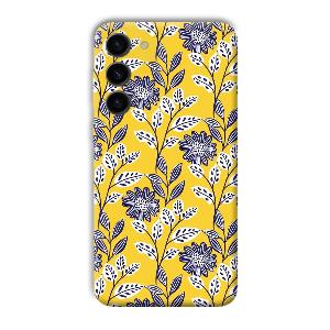 Yellow Fabric Design Phone Customized Printed Back Cover for Samsung Galaxy S23