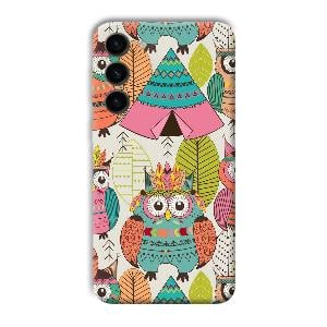 Fancy Owl Phone Customized Printed Back Cover for Samsung Galaxy S23