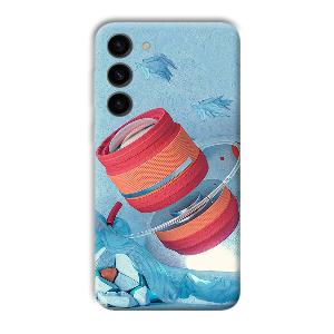 Blue Design Phone Customized Printed Back Cover for Samsung Galaxy S23