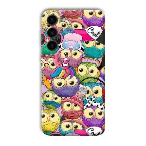 Colorful Owls Phone Customized Printed Back Cover for Samsung Galaxy S23