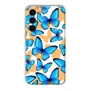 Blue Butterflies Phone Customized Printed Back Cover for Samsung Galaxy S23