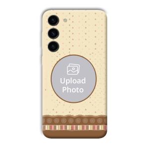 Brown Design Customized Printed Back Cover for Samsung S23+