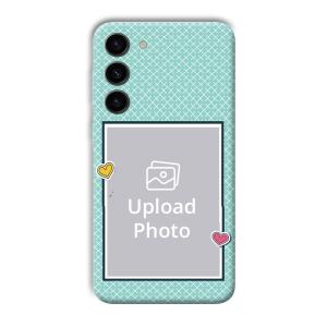 Sky Blue Customized Printed Back Cover for Samsung S23+