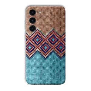 Fabric Design Phone Customized Printed Back Cover for Samsung S23+