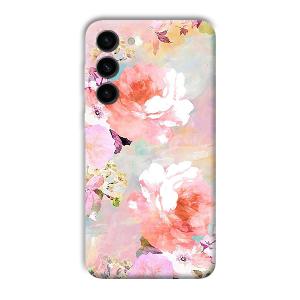 Floral Canvas Phone Customized Printed Back Cover for Samsung S23+