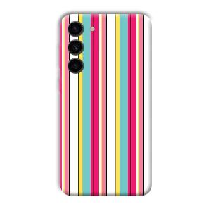 Lines Pattern Phone Customized Printed Back Cover for Samsung S23+