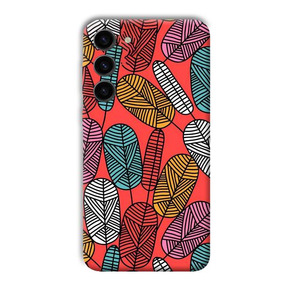 Lines and Leaves Phone Customized Printed Back Cover for Samsung S23+