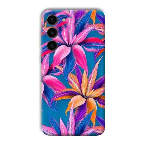 Aqautic Flowers Phone Customized Printed Back Cover for Samsung S23+